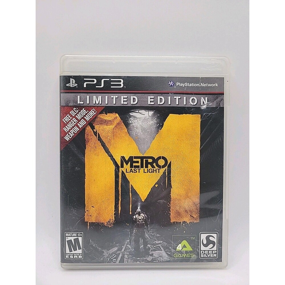 Metro: Last Light Limited Edition (Sony Playstation 3 PS3) CIB Complete Tested
